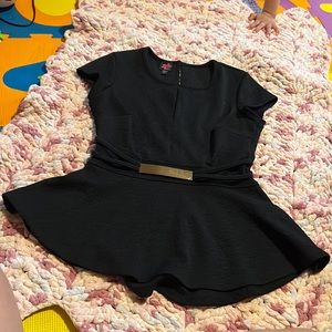 Bebe black party blouse